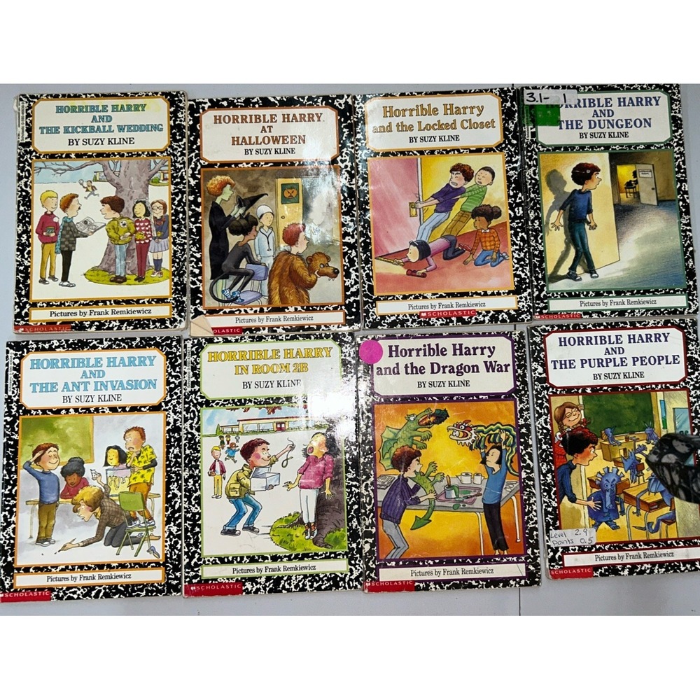 Horrible Harry Book Lot of 8 Suzy Kline Scholastic Paperbacks Kids Chapter Books